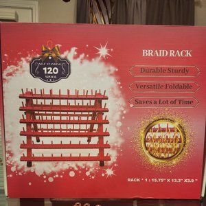 Durable Sturdy Braid Rack - 120 Spools - Self Standing (Dragon Fruit Color)